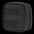 The Condor 4 x 4 Utility Pouch is a compact black pouch featuring front horizontal webbing and a right-side zippered closure, perfect for military use or shooting range trips.